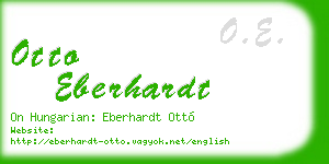 otto eberhardt business card