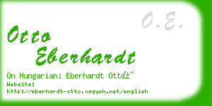 otto eberhardt business card